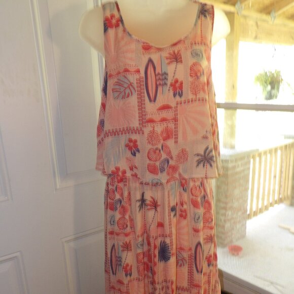 Marissa Olivia Light Orange Dress with Seashells Size Large nwt - Picture 2 of 10